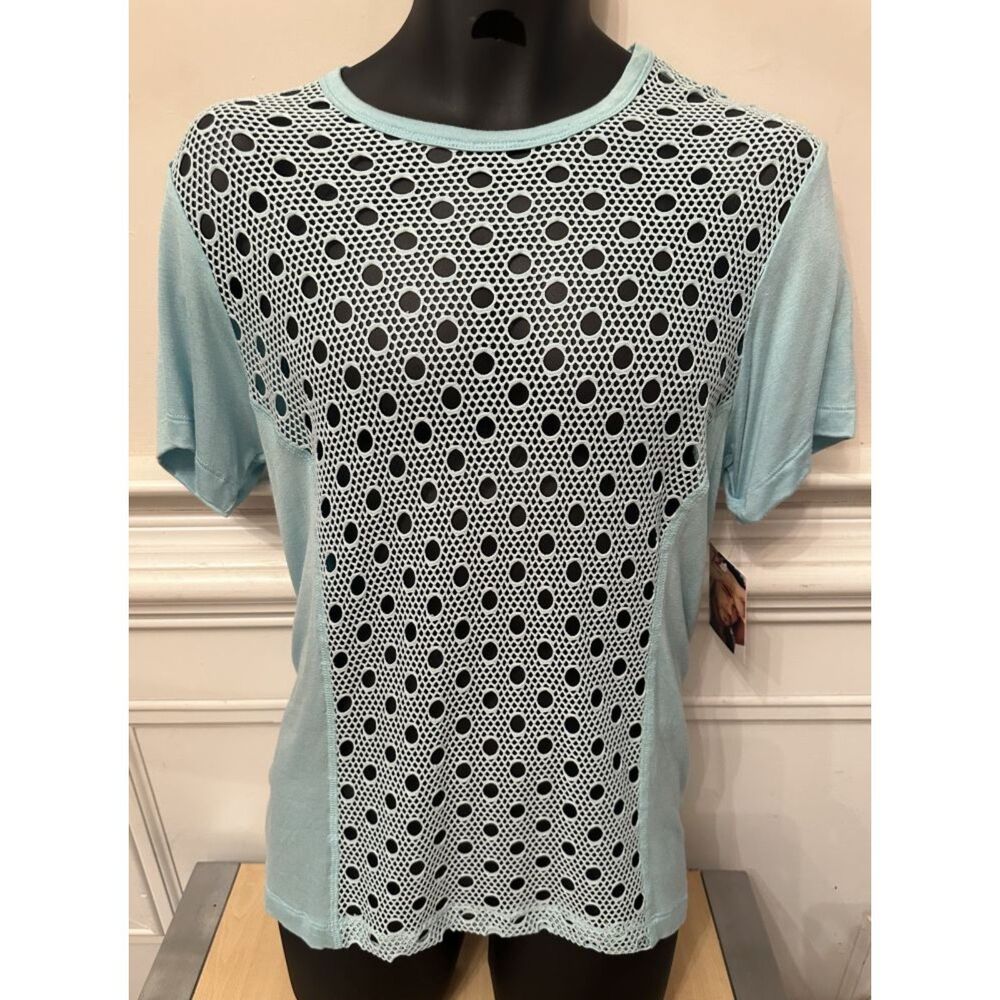 Pistol Pete See Thru Circles & Fishnet Short Sleeve Crew Neck SS310-718